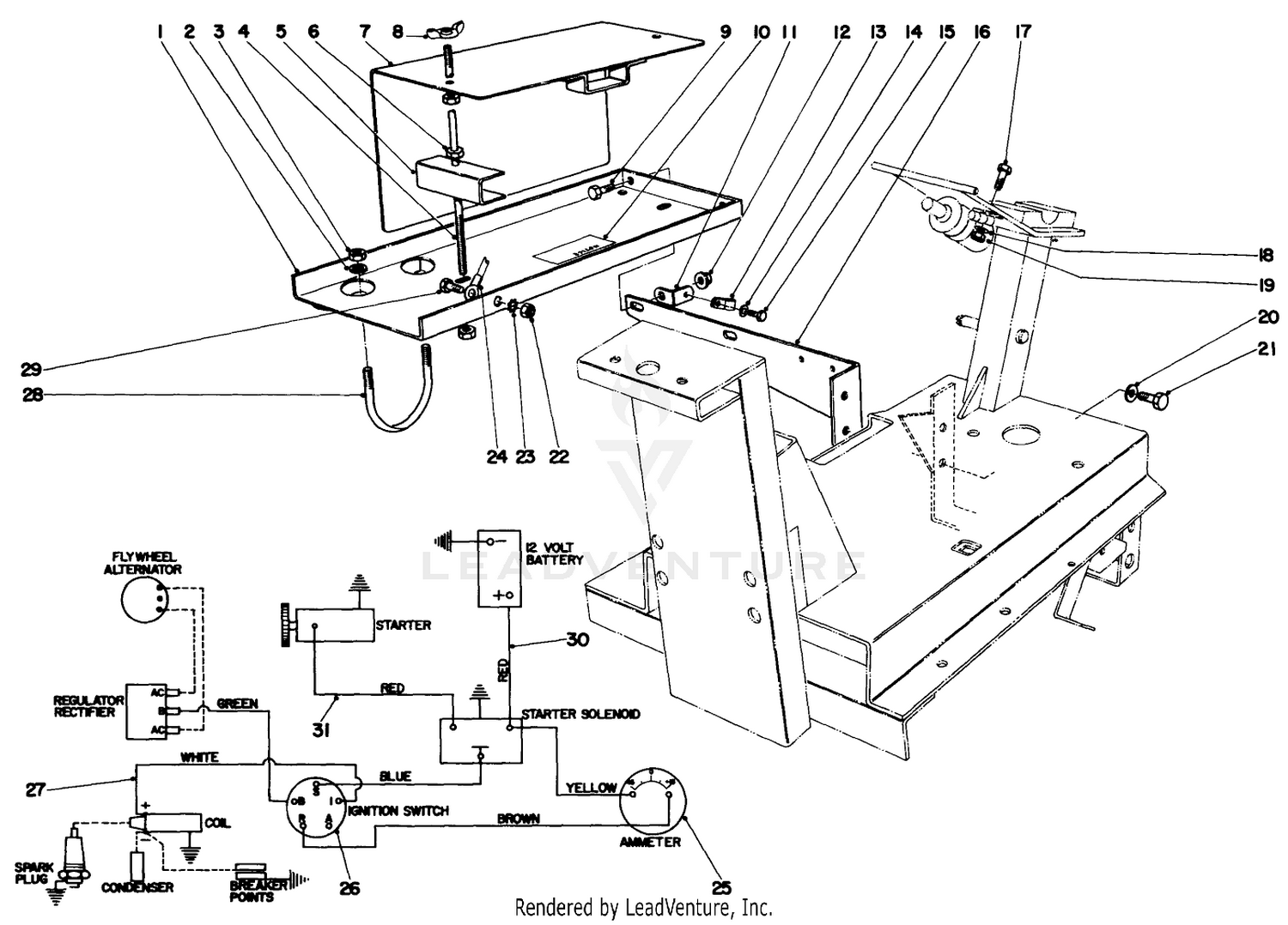 Battery And Wiring Harness