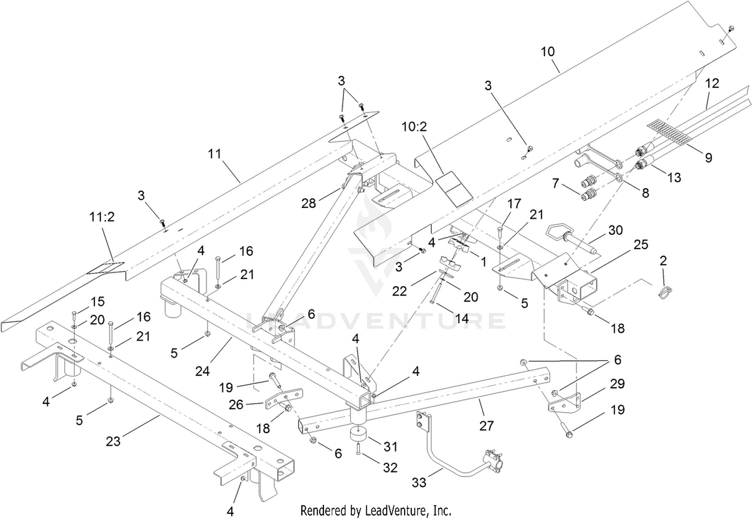 Propass Deere Pro Gator Mount Kit Assembly