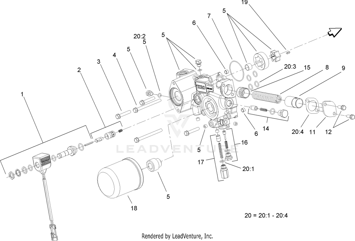 Charge Pump Housing Assembly  Transmission Assembly No. 107-0801