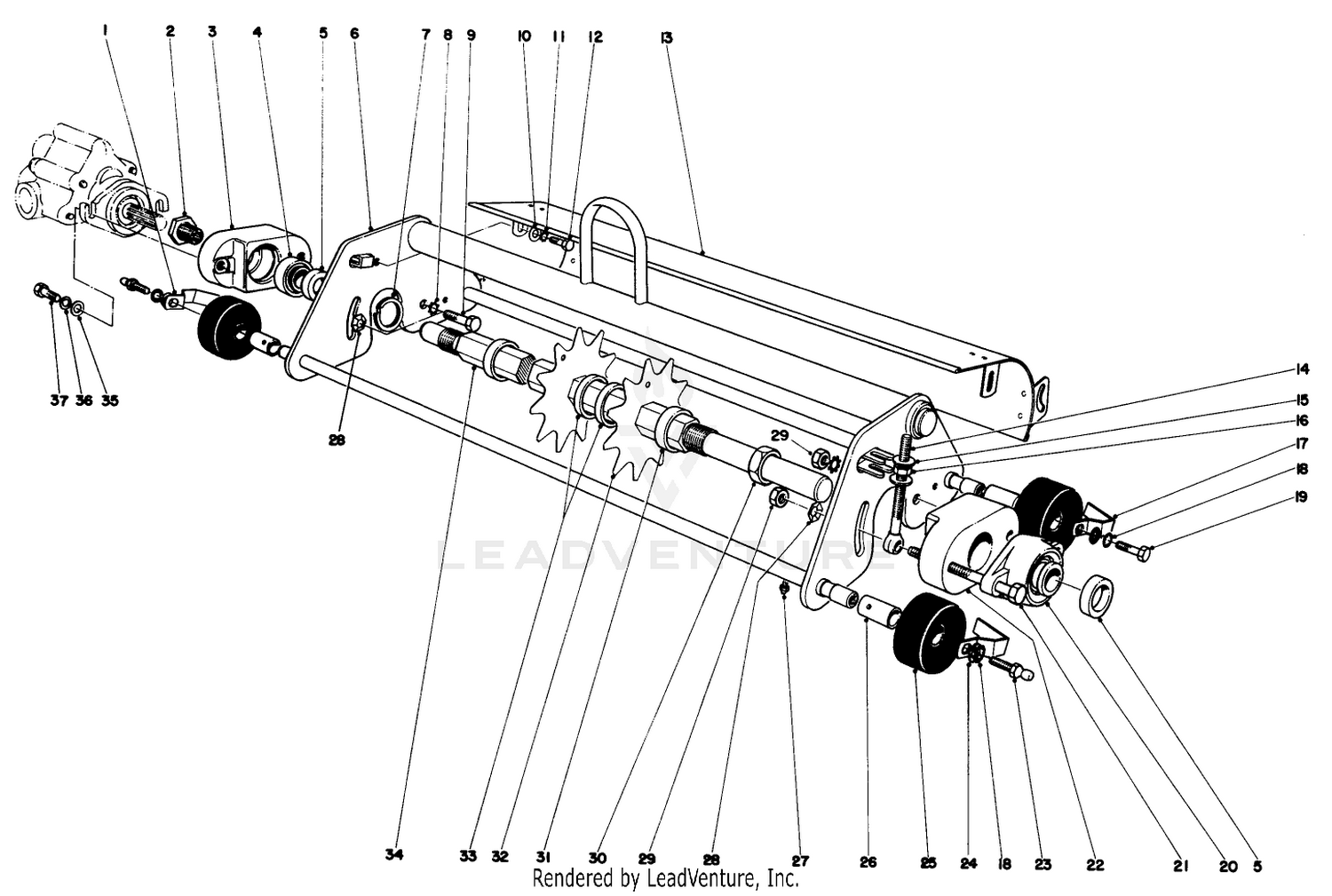 Thatching Reel Attachments Model No. 04416 (optional)
