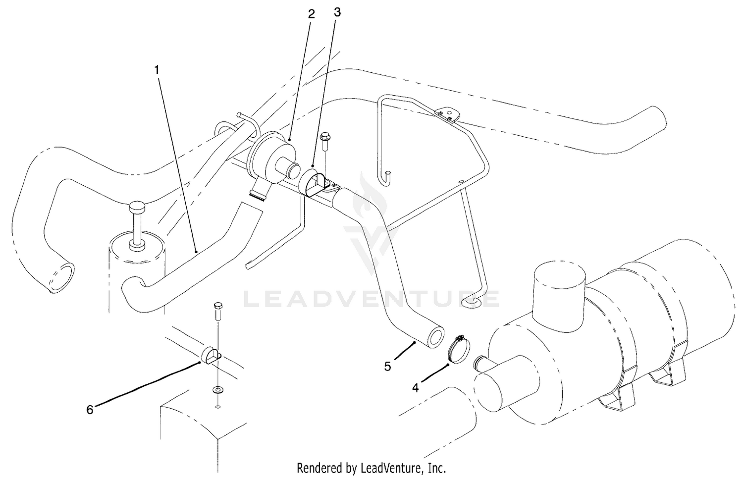 PCV Valve Plumbing Assembly