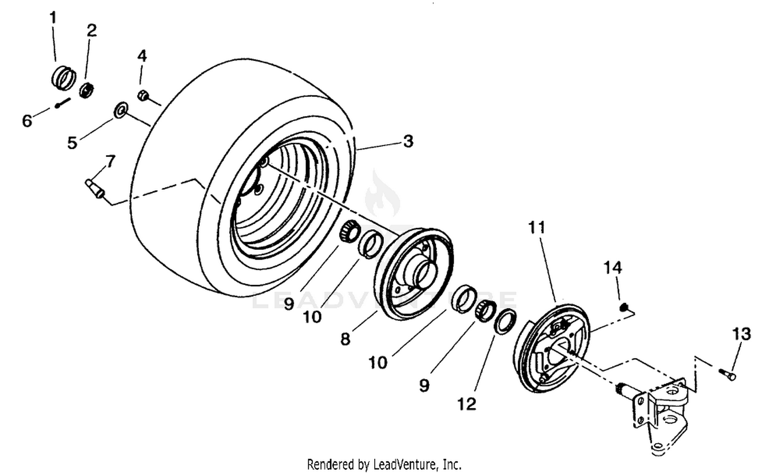 FRONT WHEEL ASM