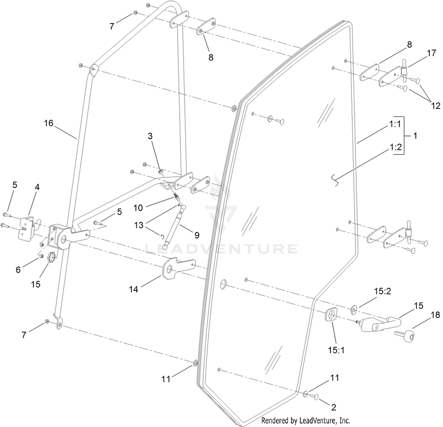 Cab Left Door Assembly
