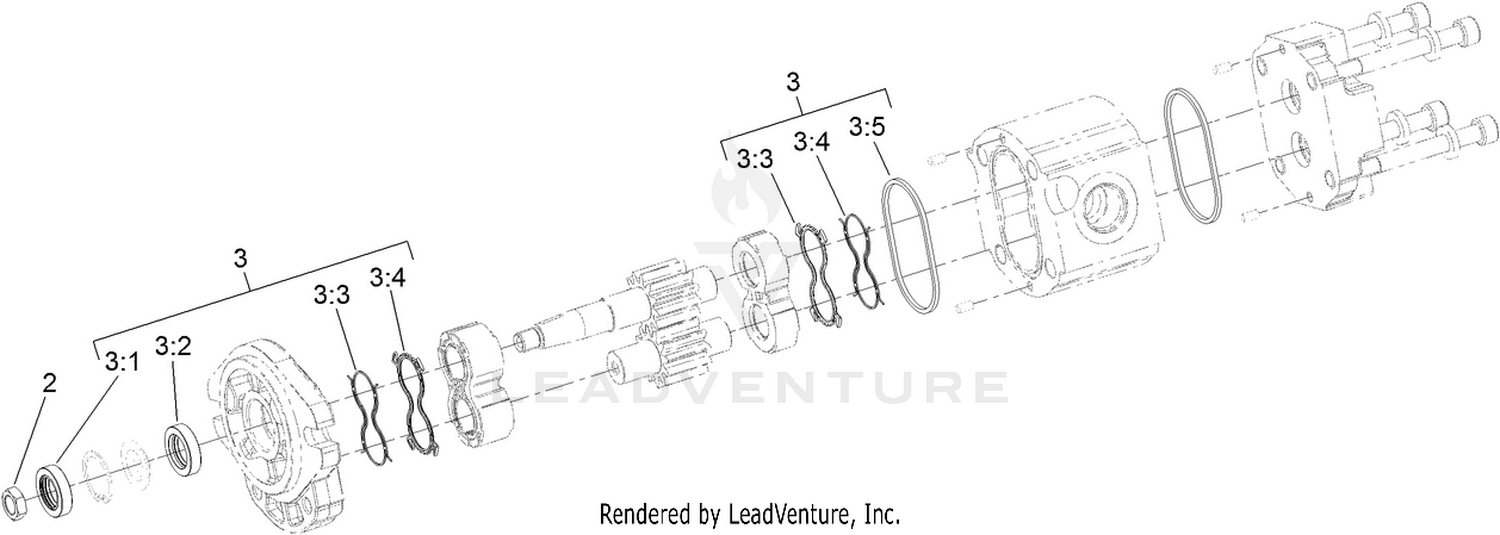 Hydraulic Motor Assembly No. 127-3694