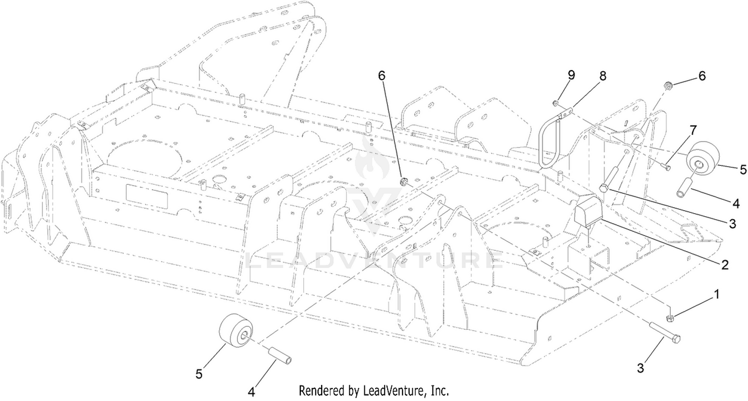 Right Hand Deck Stop Assembly