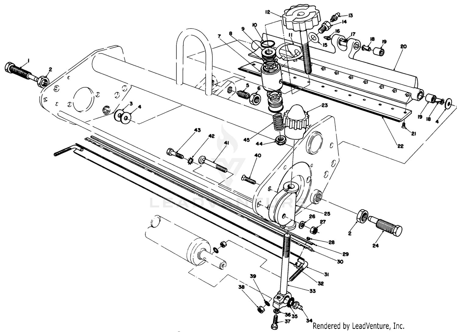 Bedbar  Scraper Comb Assembly (model Nos. 04445, 04458  04450)