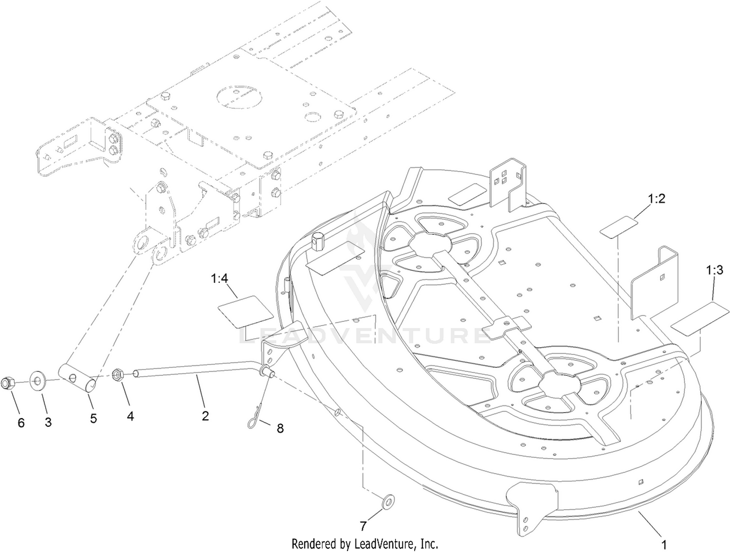 38 Inch Deck Assembly