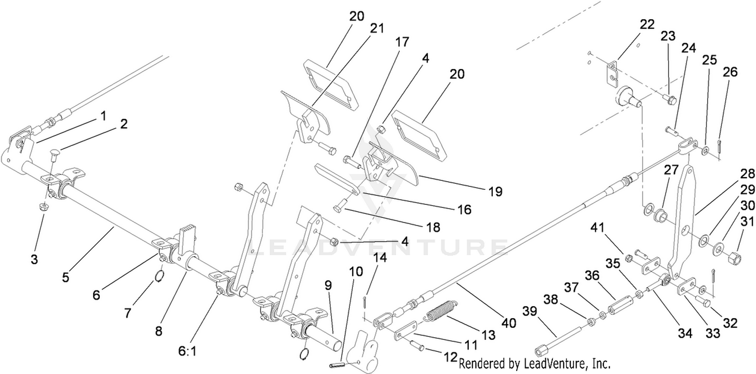 Brake Pedal and Linkage Assembly