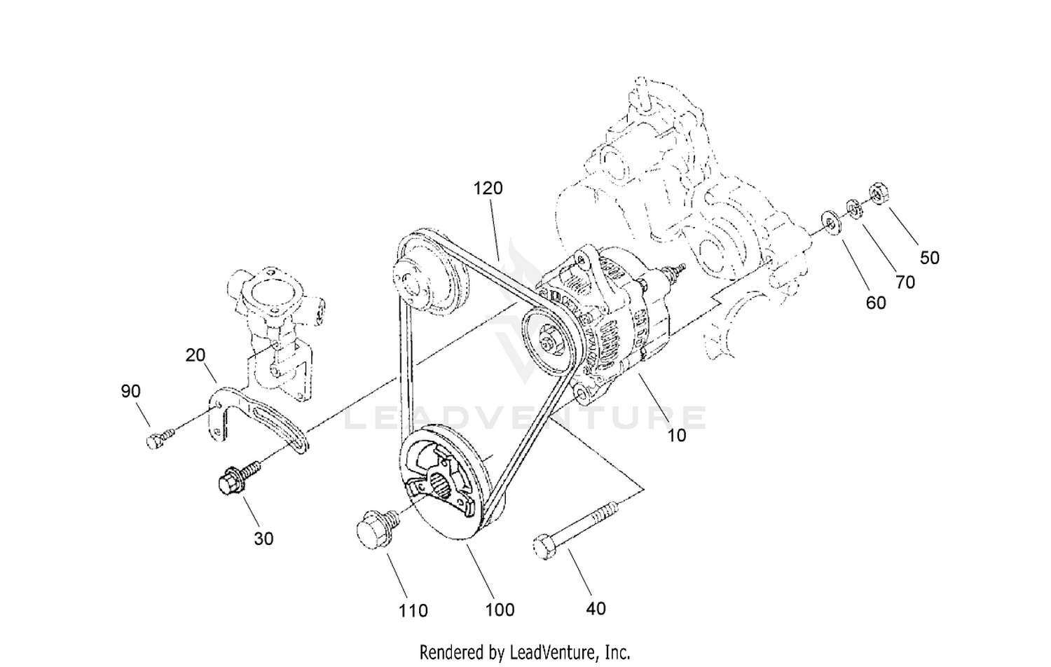 Alternator and Pulley Assembly