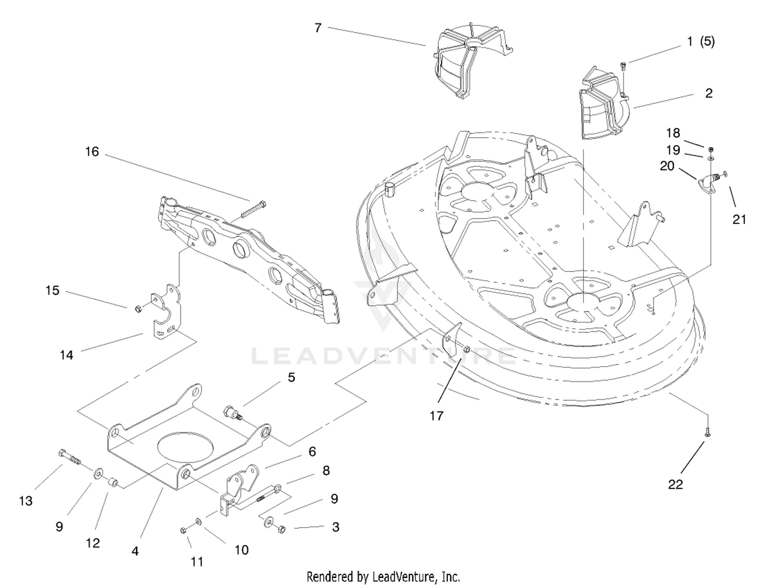 Suspension Assembly (38" Cutting Unit)