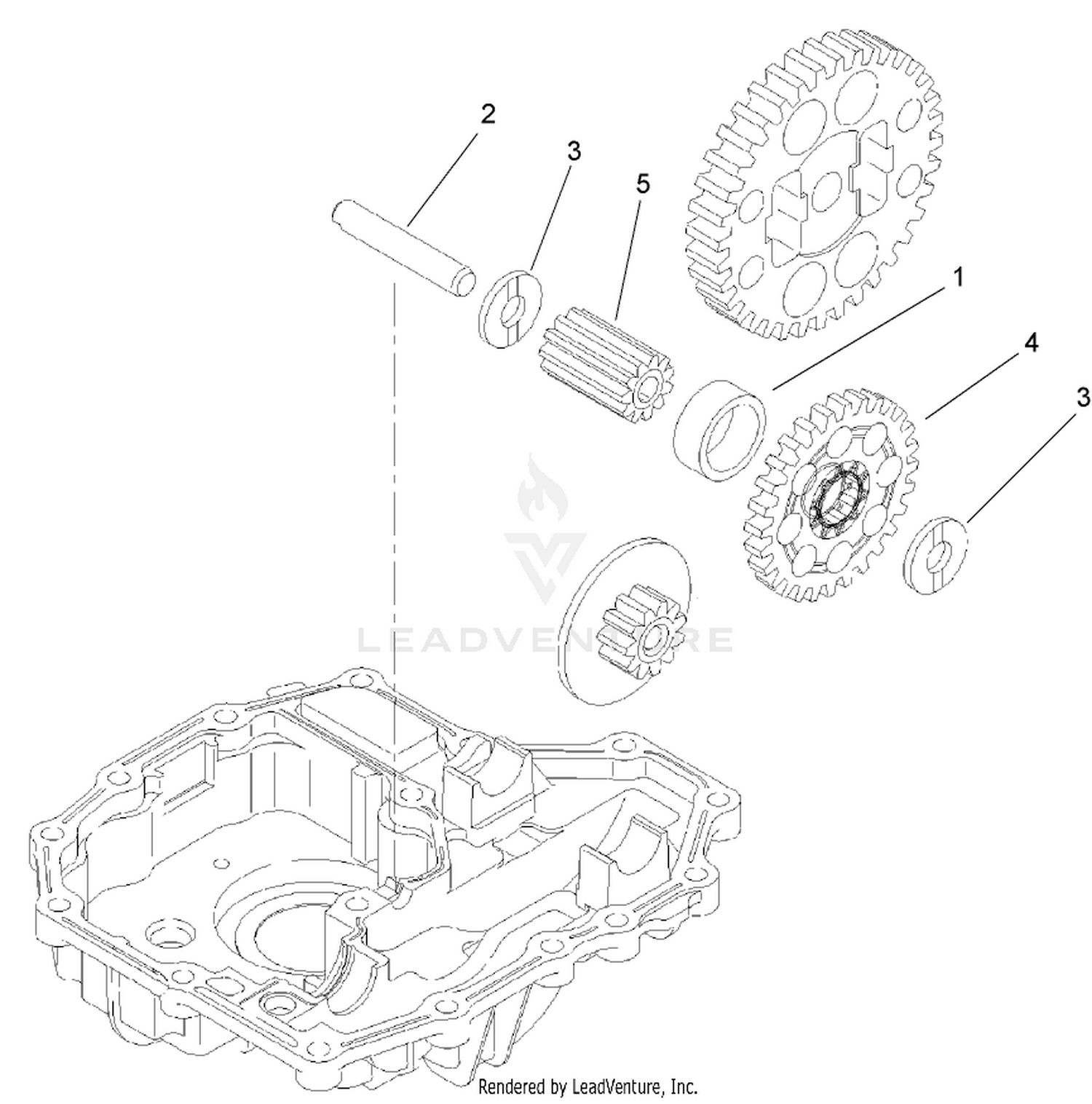 Final Pinion Assembly  Transmission Assembly No. 104-2889
