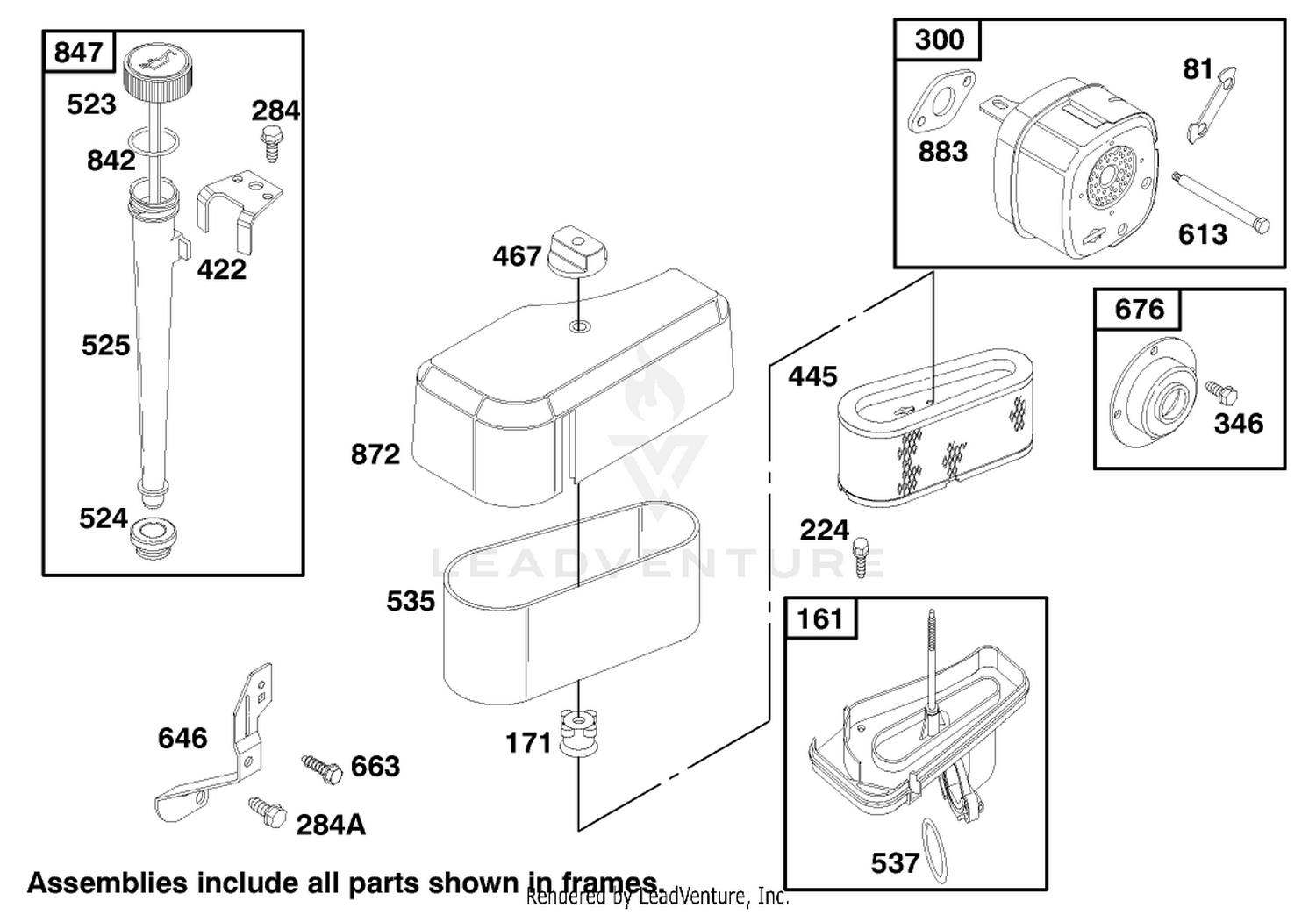 Engine Briggs  Stratton Model 195707-0421-E1 4