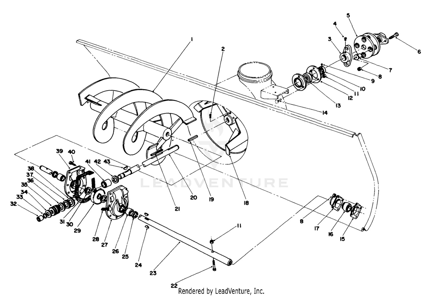 44" Snowthrower Model No. 30761 (optional) (continued)