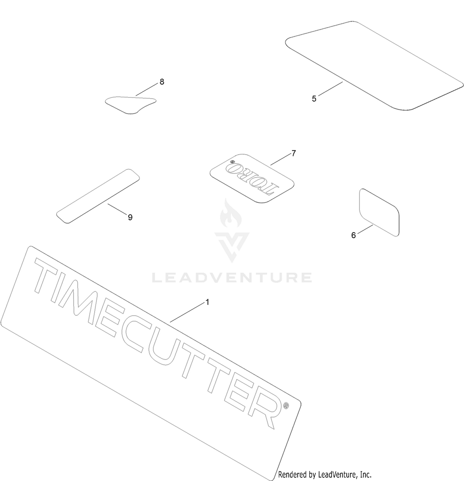 Model Specific Decal Assembly