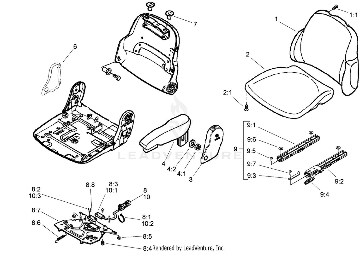Premium Seat Assembly Model No. 30622