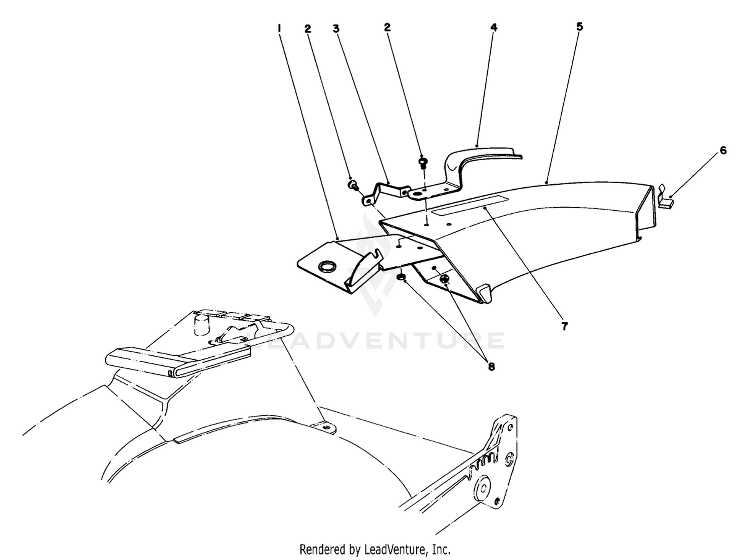 Side Discharge Chute Model No. 59108 (optional)