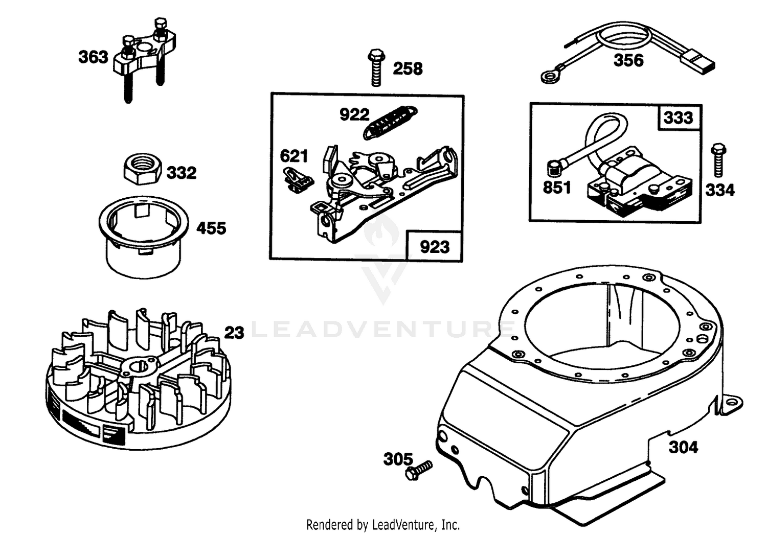 Engine Briggs  Stratton Model 124702-3115-01 5