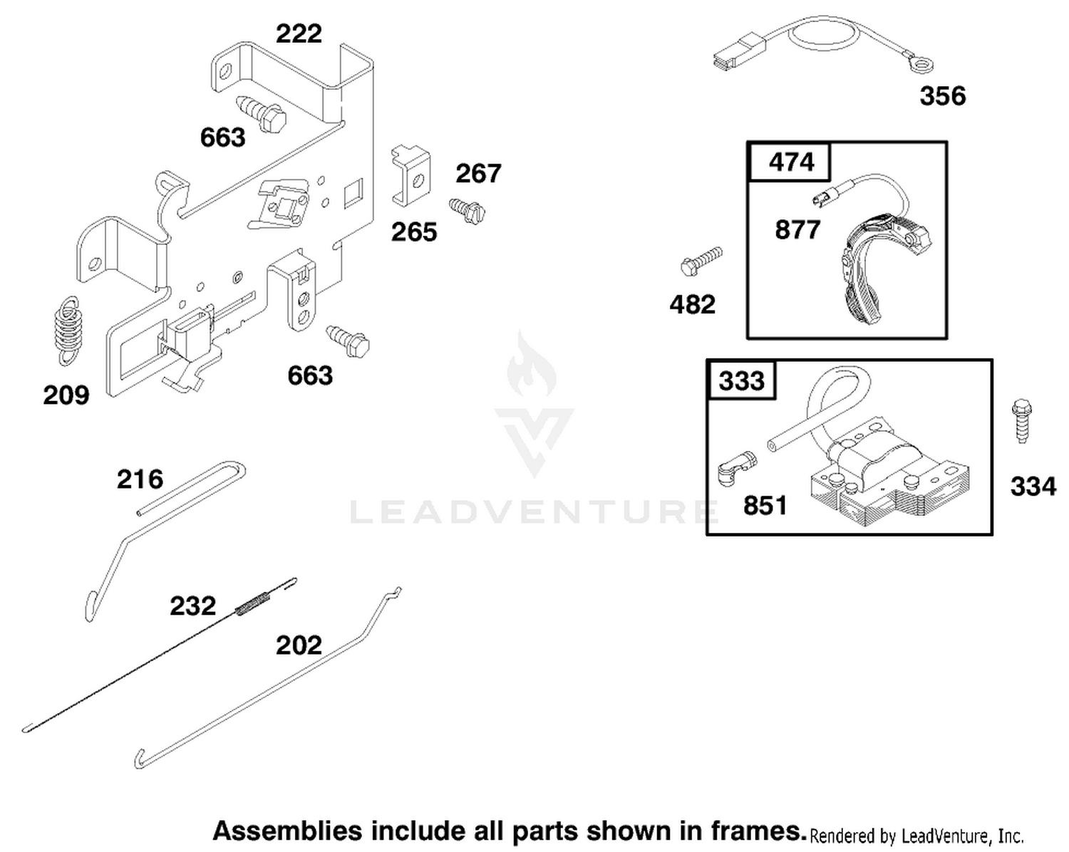 Engine Briggs  Stratton Model 195707-0421-E1 5