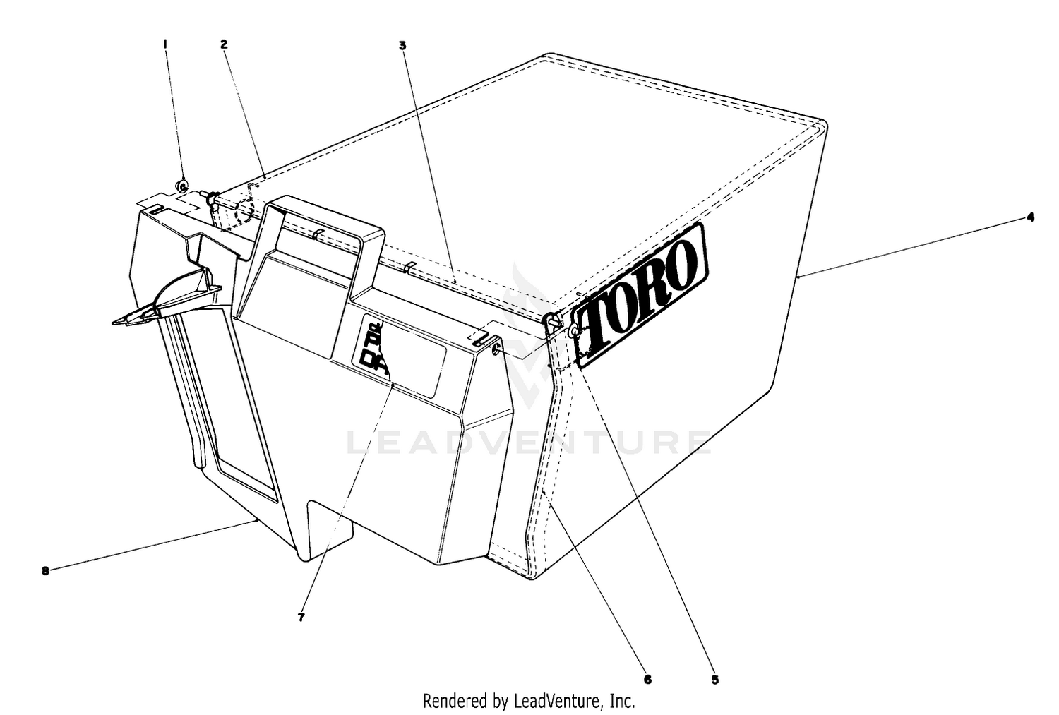 GRASS BAG ASSEMBLY NO. 11-0189