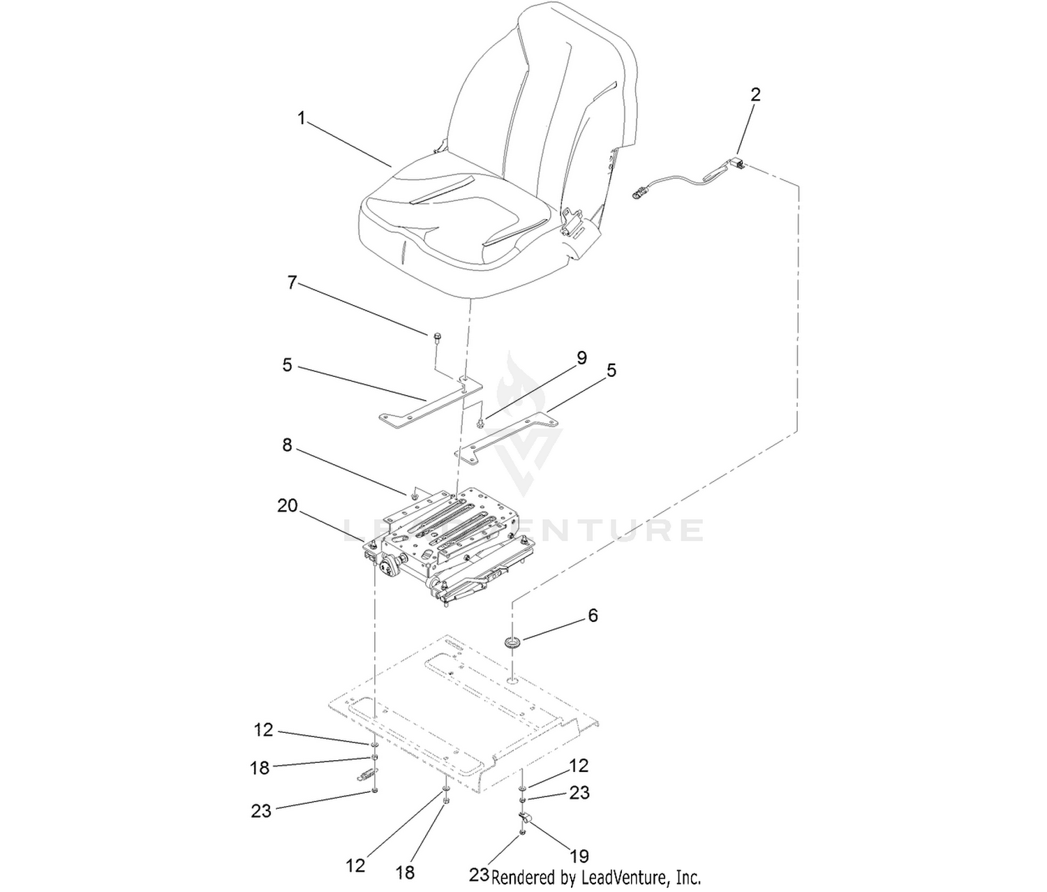 Seat and Suspension Assembly