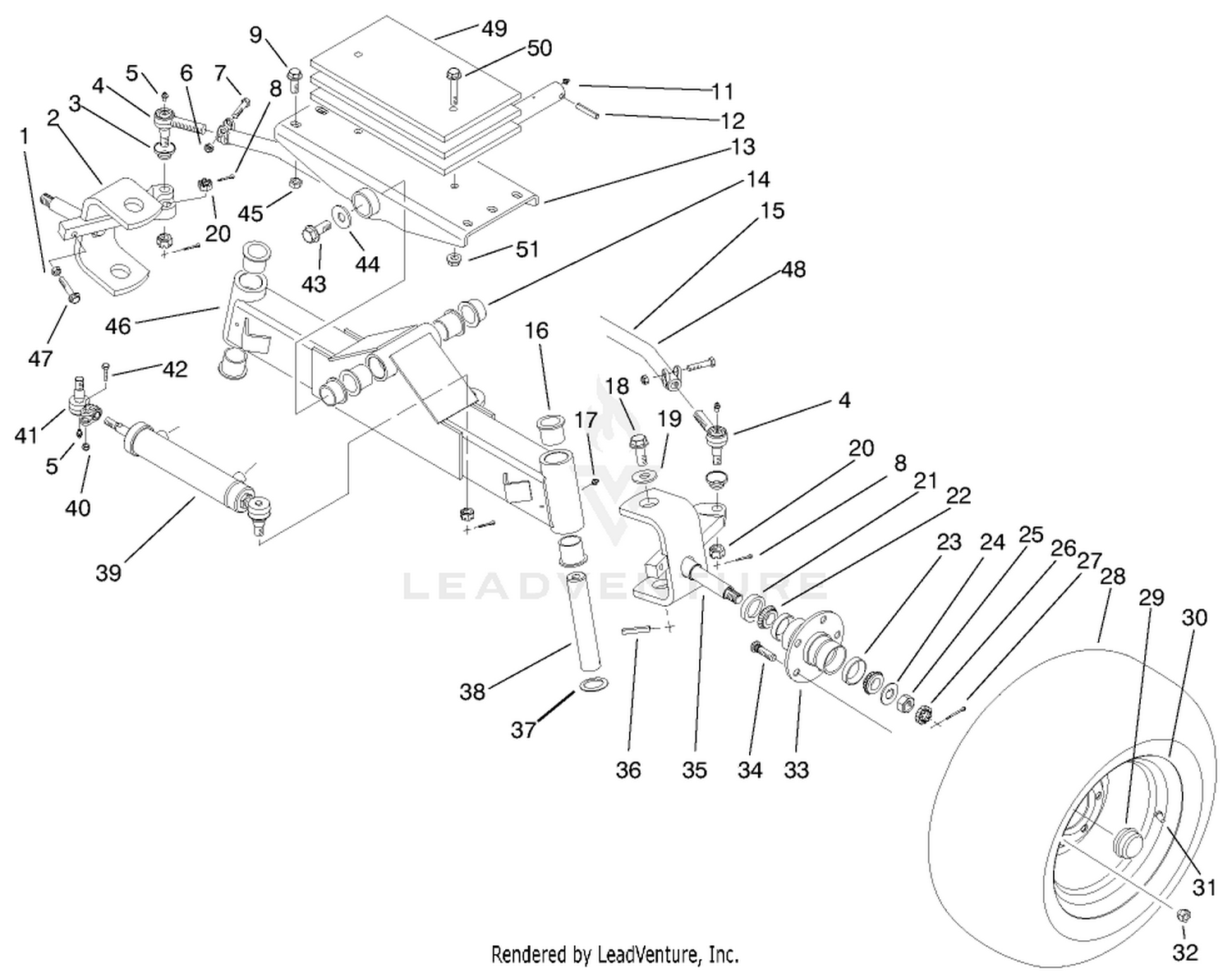 Rear Axle Assembly (model No. 30301)