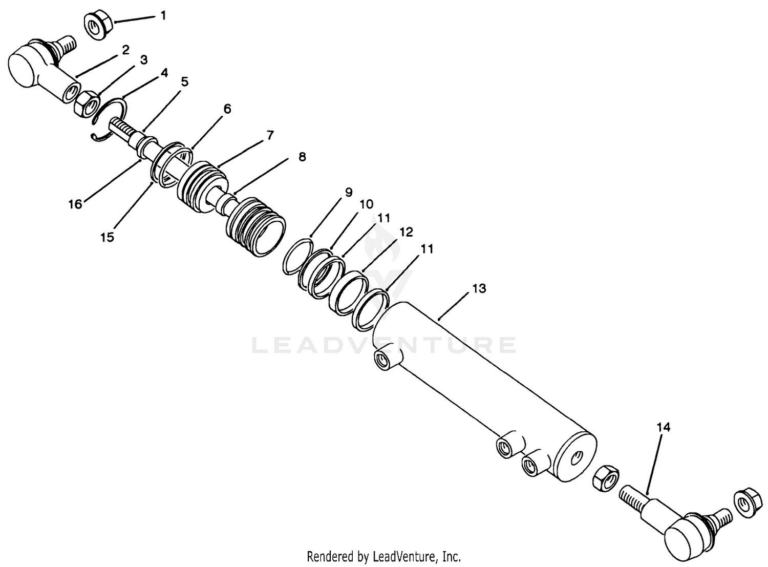 Hydraulic Cylinder Assembly No. 86-2190