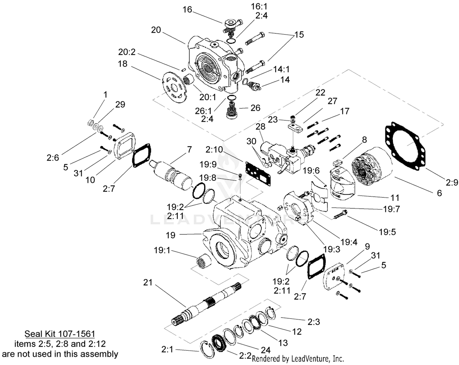 Piston Pump Assembly No. 108-1547