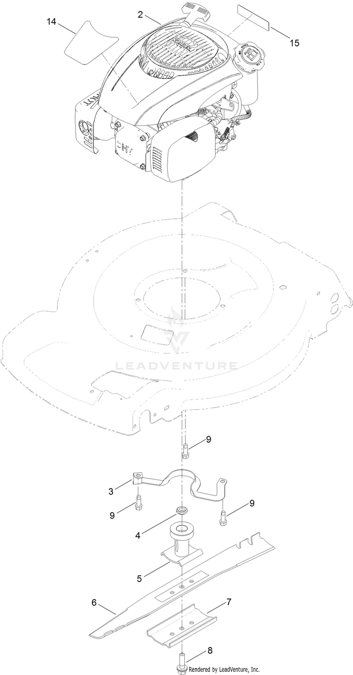 Engine and Blade Assembly
