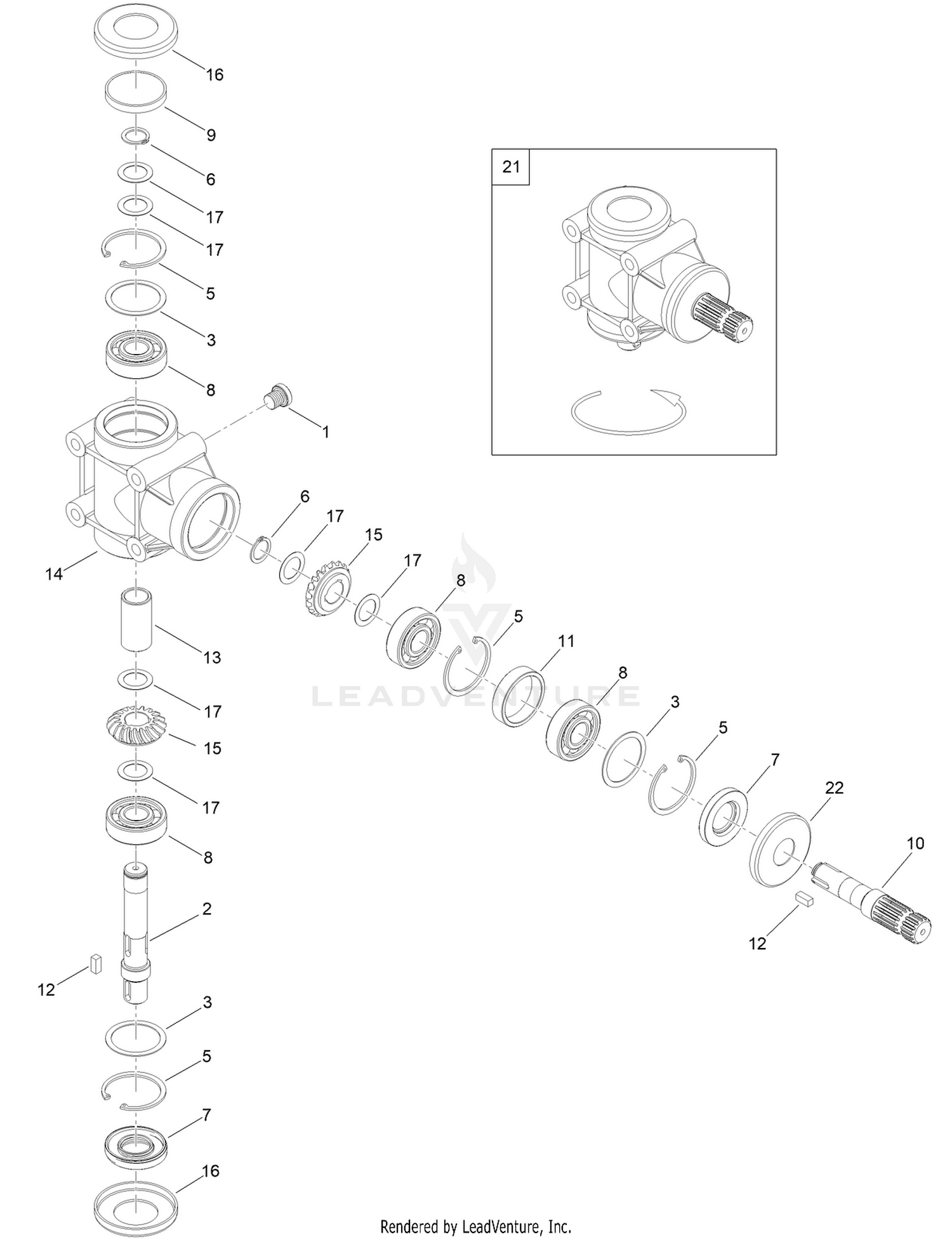Gearbox Assembly No. 134-0623