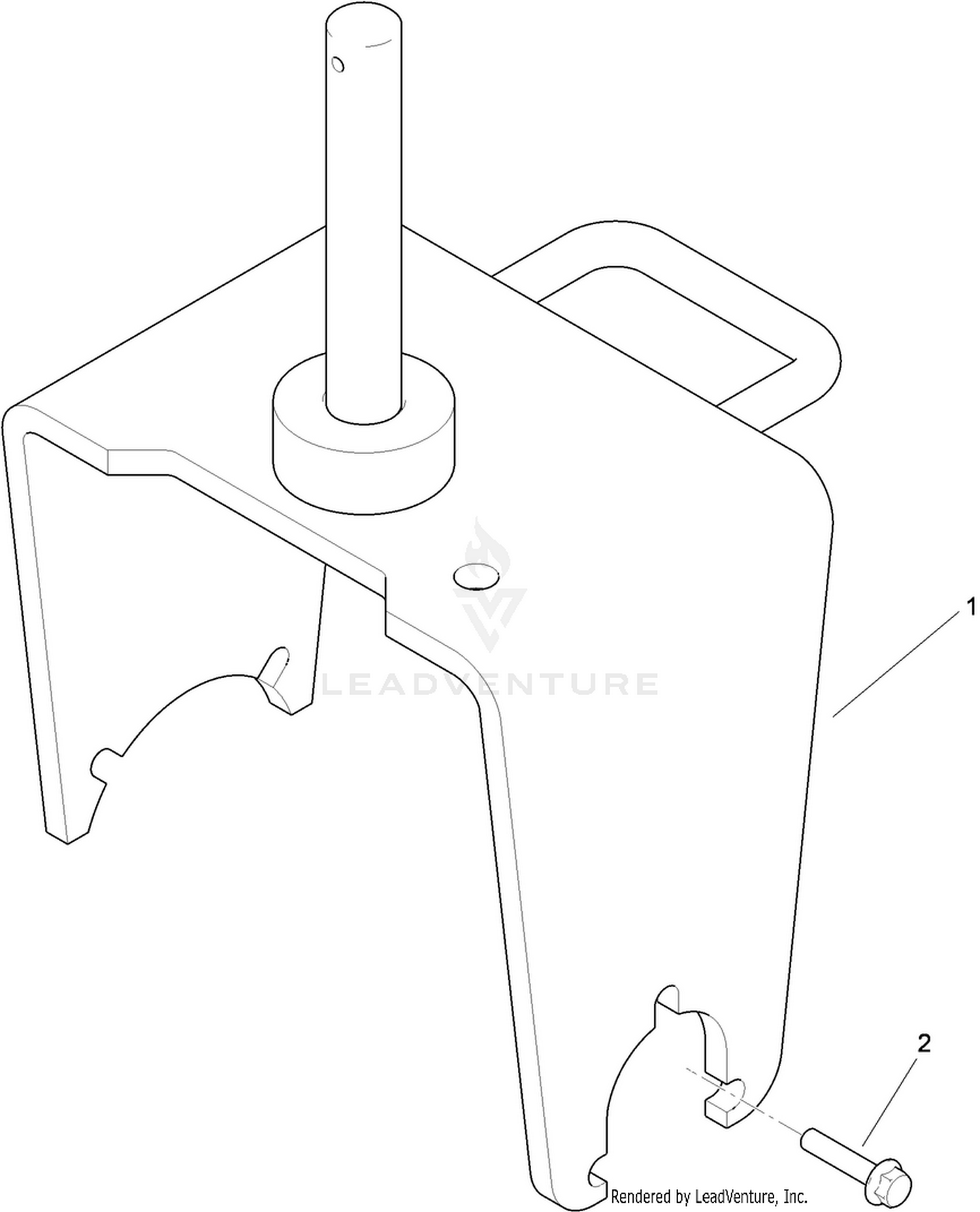 Castor Fork Assembly No. 115-3275