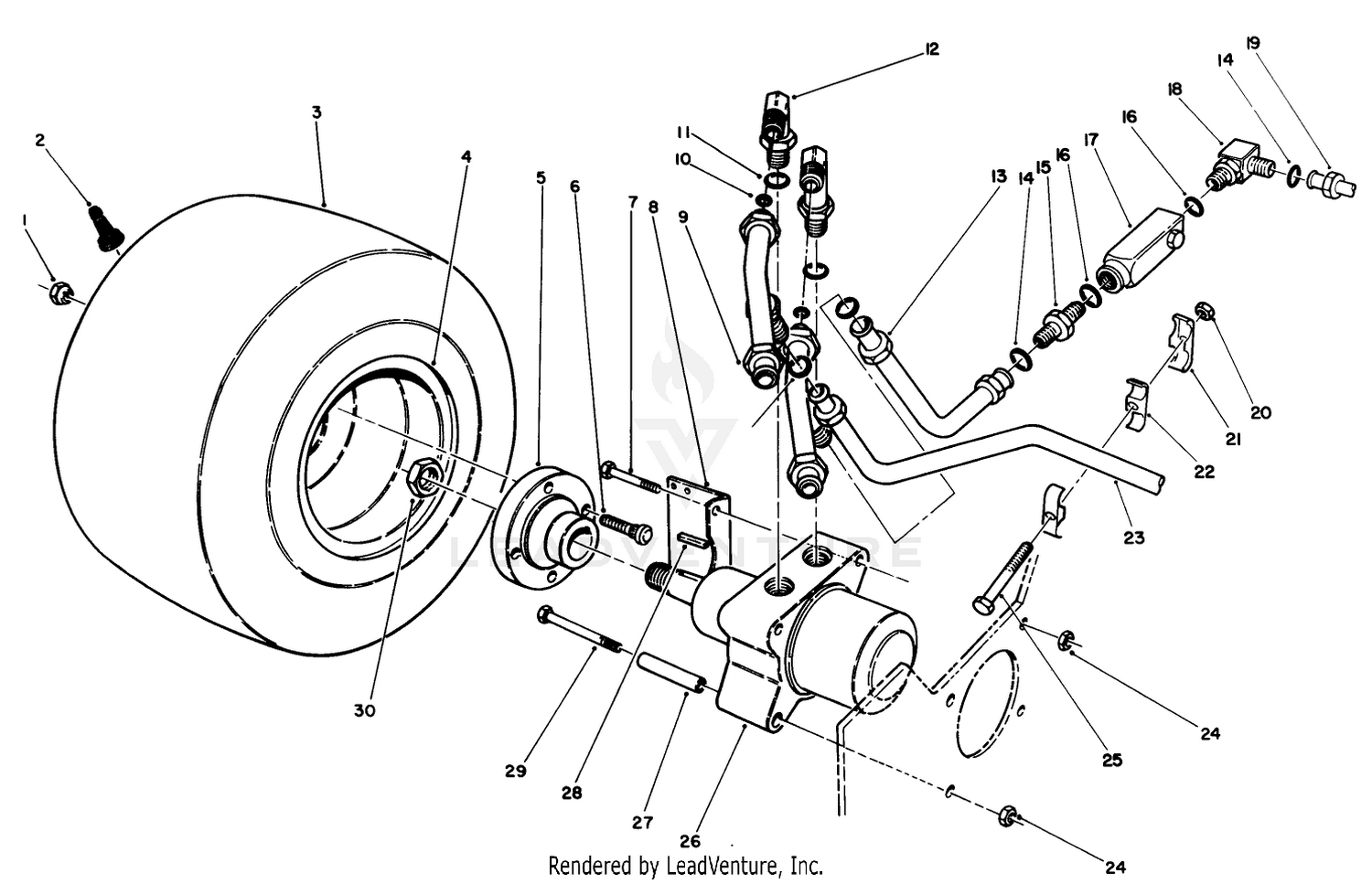 R.h. Front Wheel Assembly