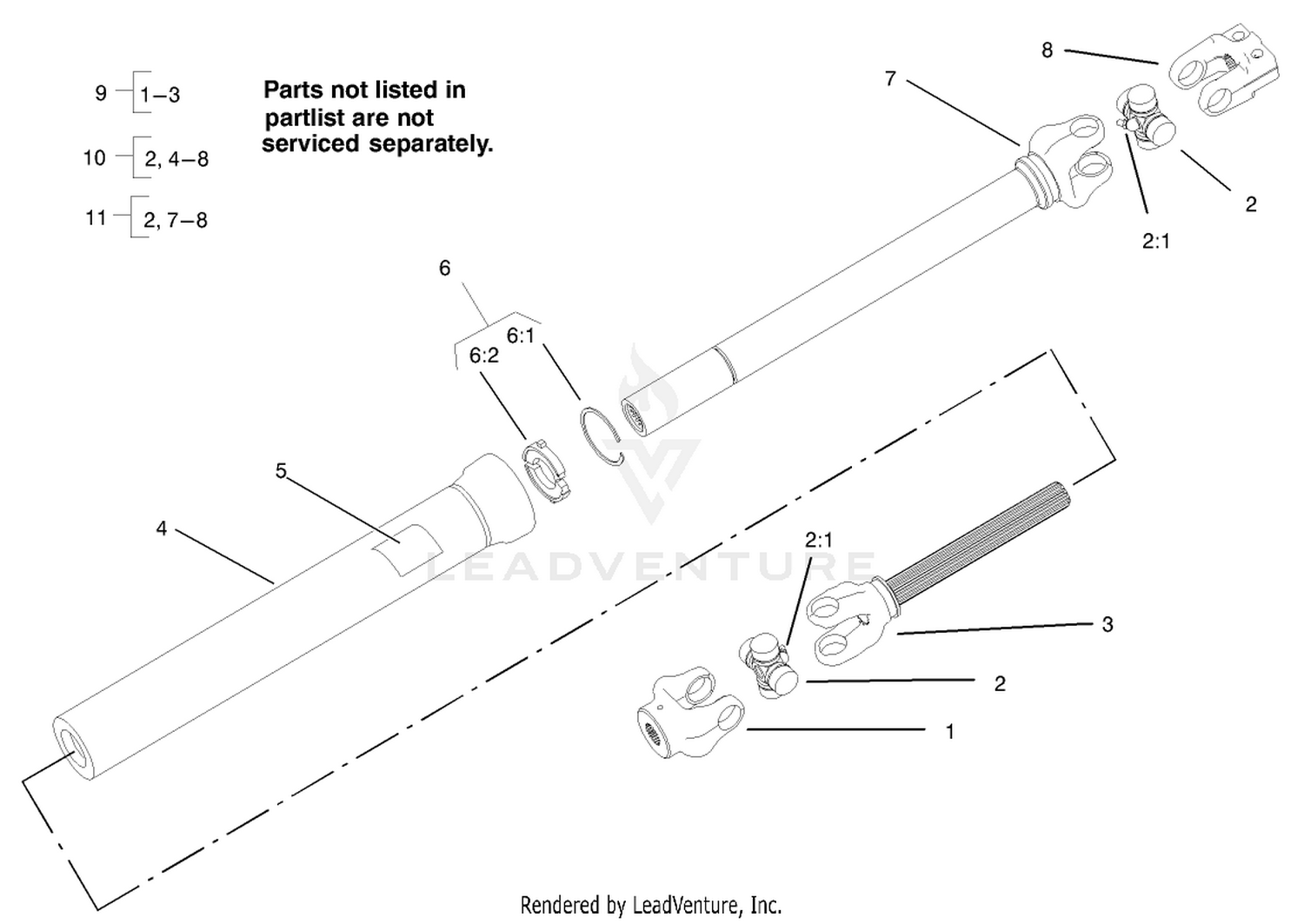 Drive Shaft Assembly No. 104-0264