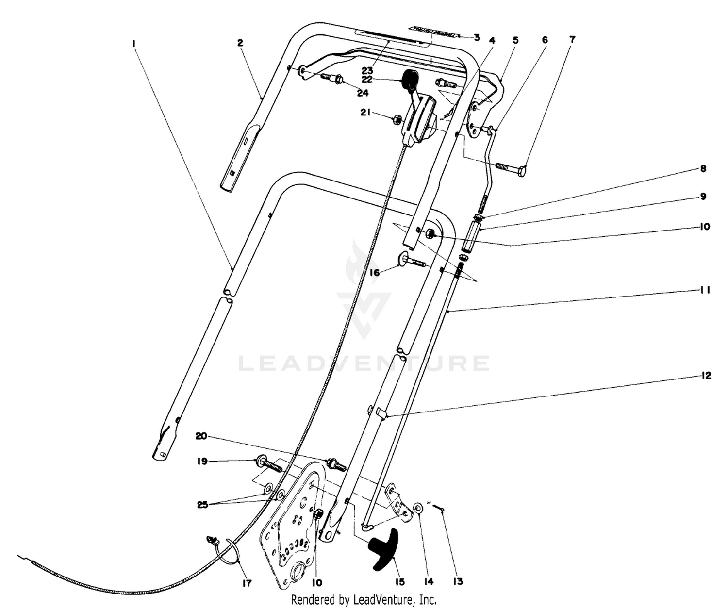 Handle Assembly (model No. 16830)