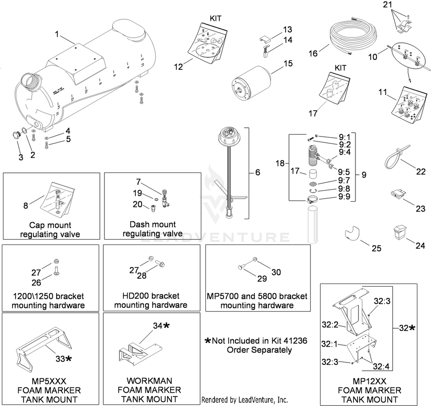 Tank Components and Mounting Hardware
