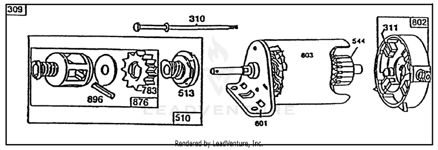 Starter-Briggs  Stratton No. 195707-0121-01