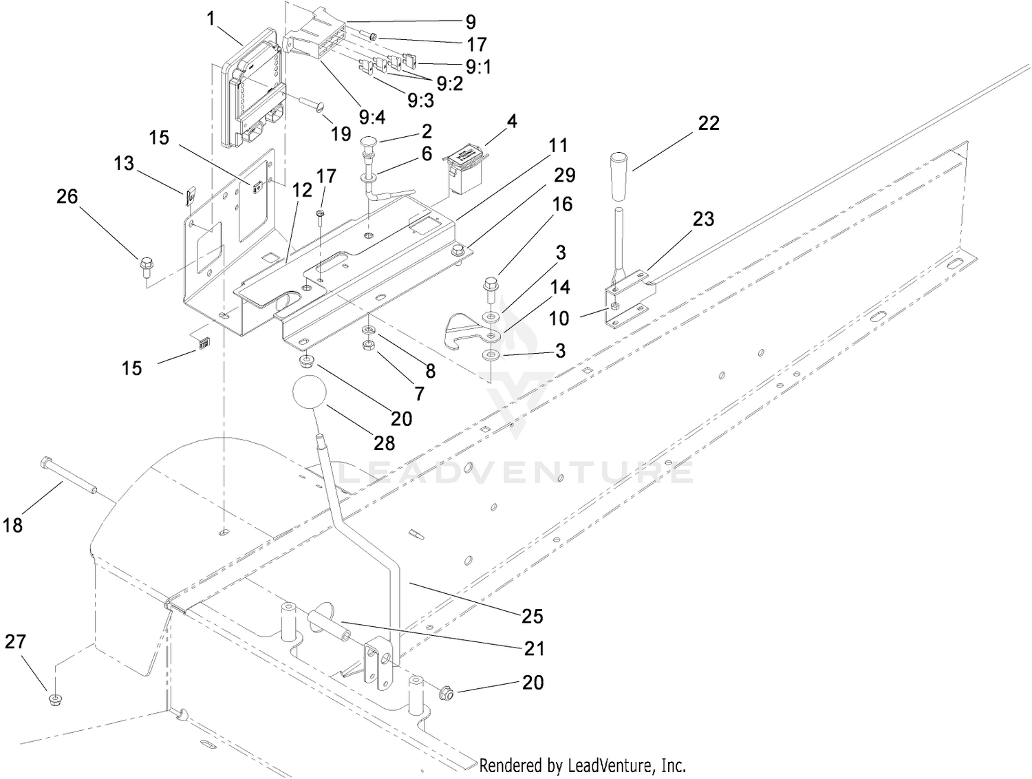 Lower Control Panel Assembly