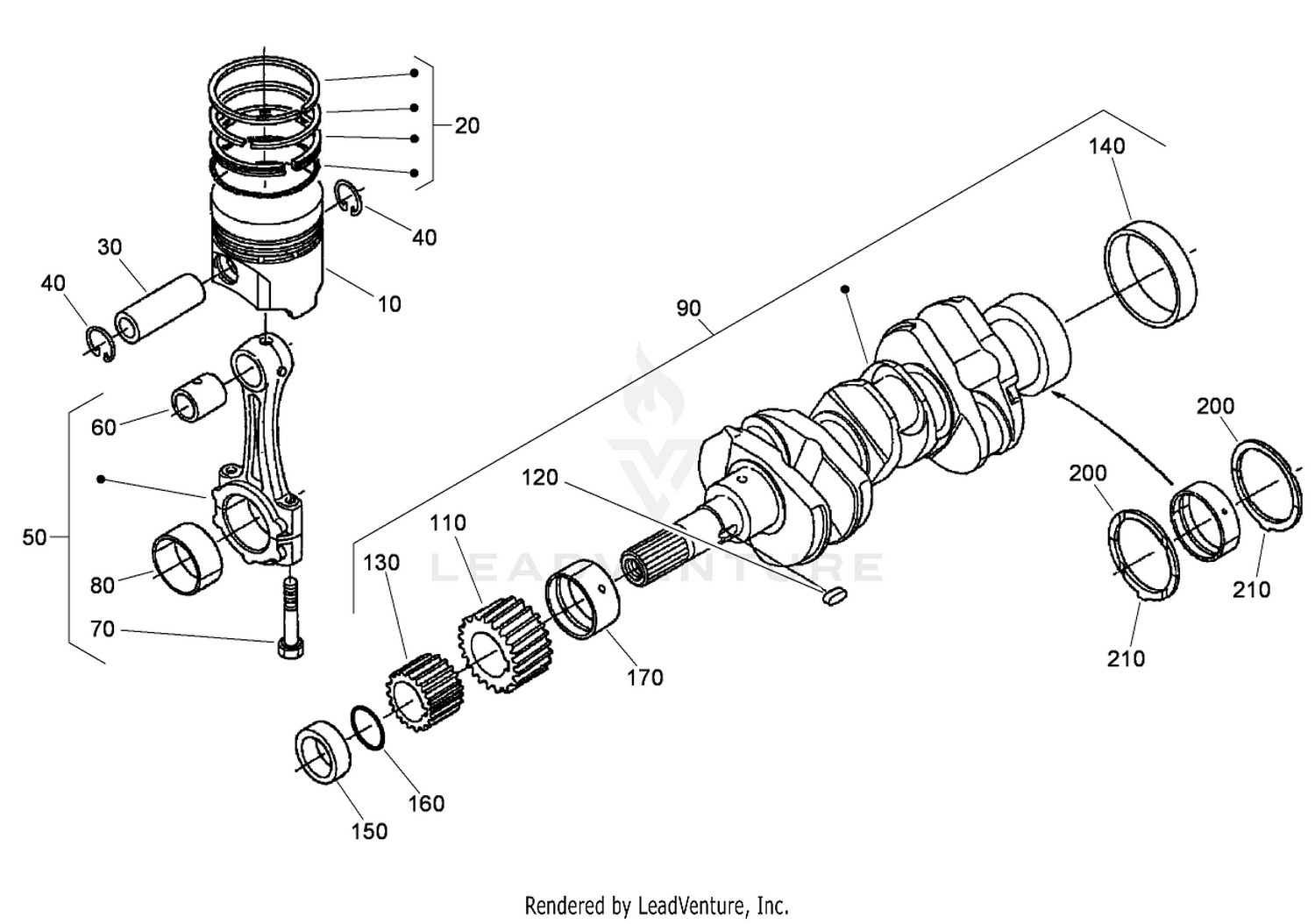 Piston and Crankshaft Assembly