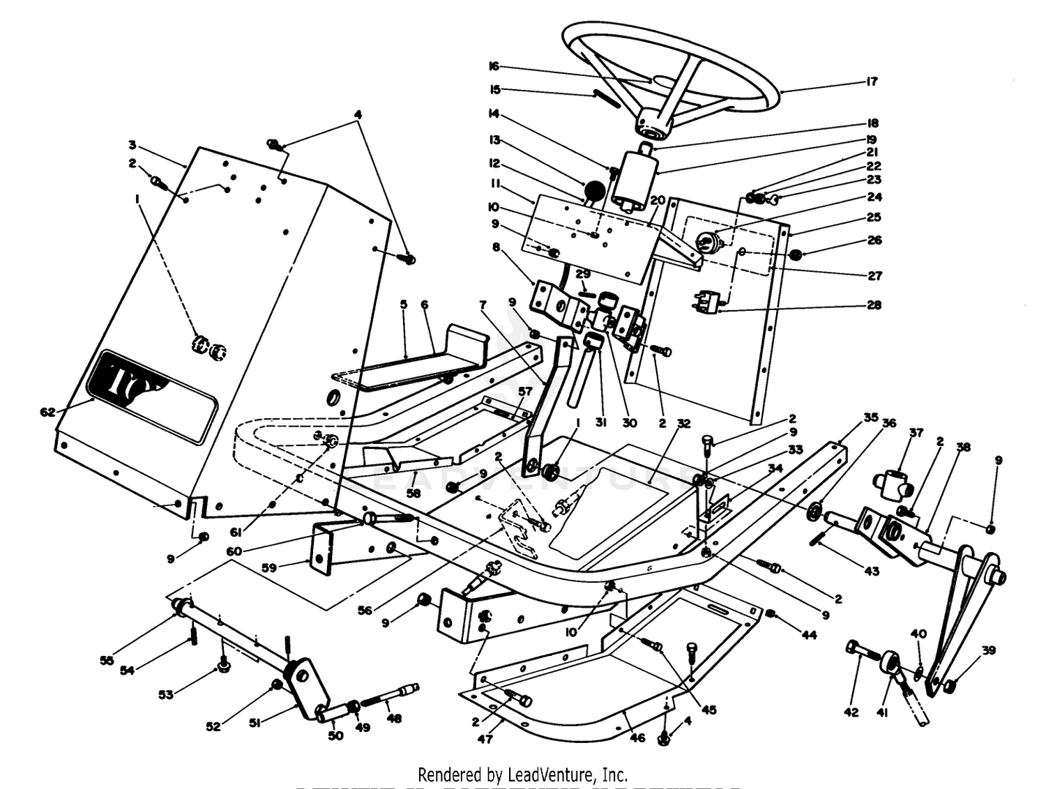 Frame  Steering Assembly