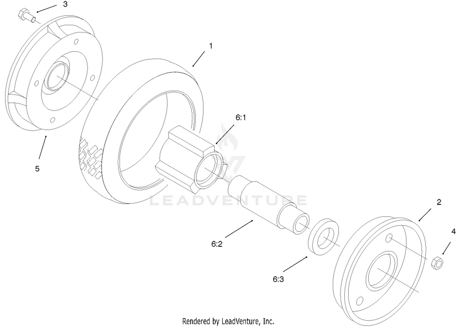 Rear Wheel And Tire Assembly No. 74-1720