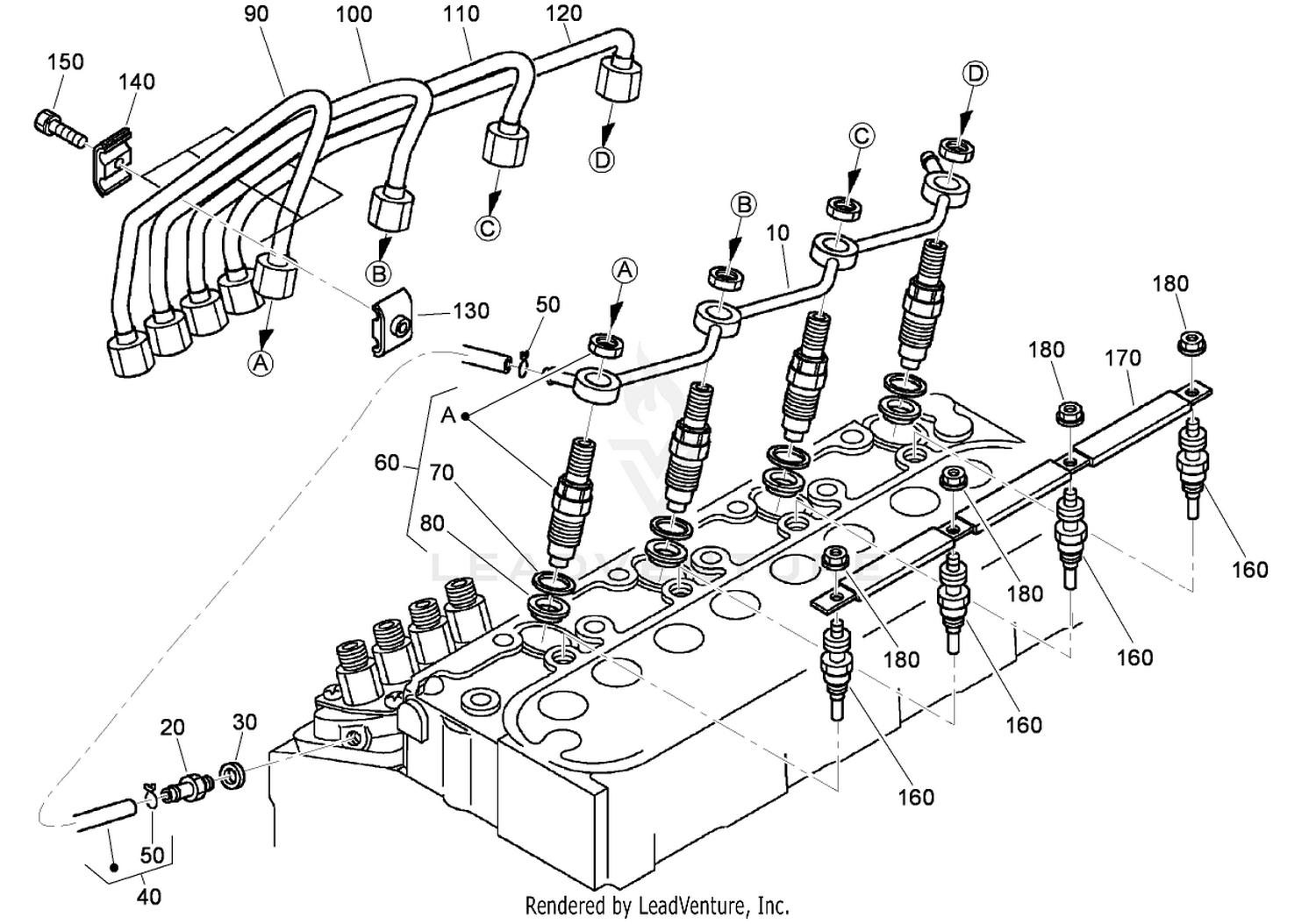 Nozzle Holder and Glow Plug Assembly