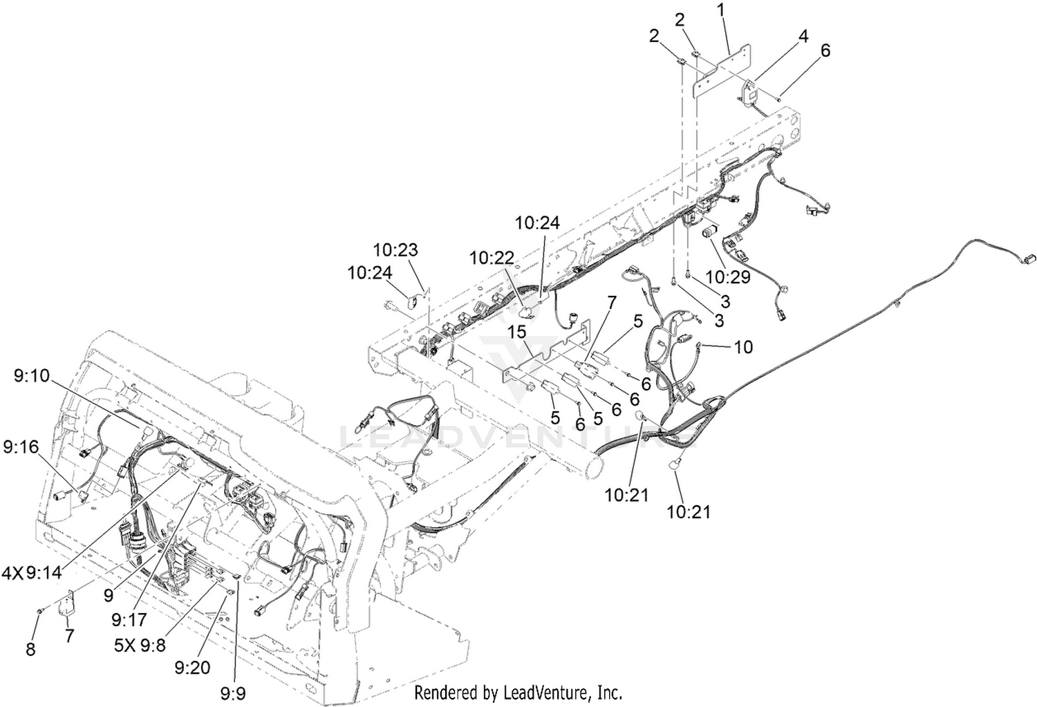 Front and Rear Wire Harness Assembly