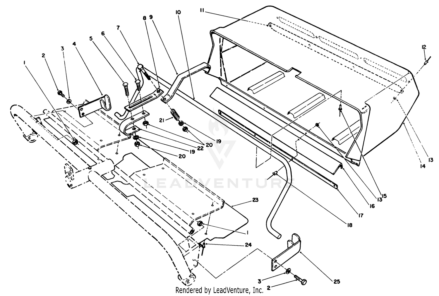 Rear Cutting Unit Basket Assembly