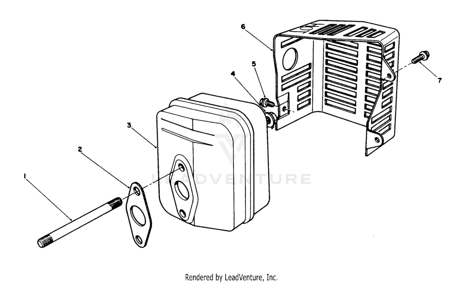 Muffler Assembly (model No. Vmh7)