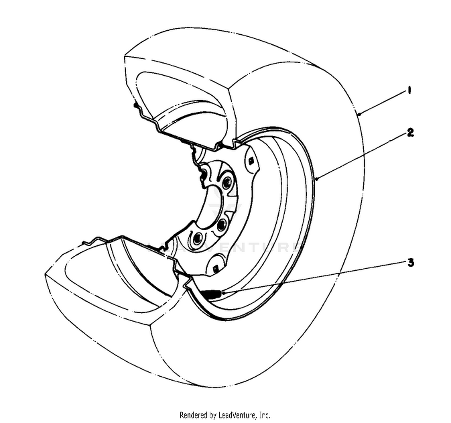 Tire  Wheel Assembly 23 X 10.50 X 12 (optional) No. 36-1050