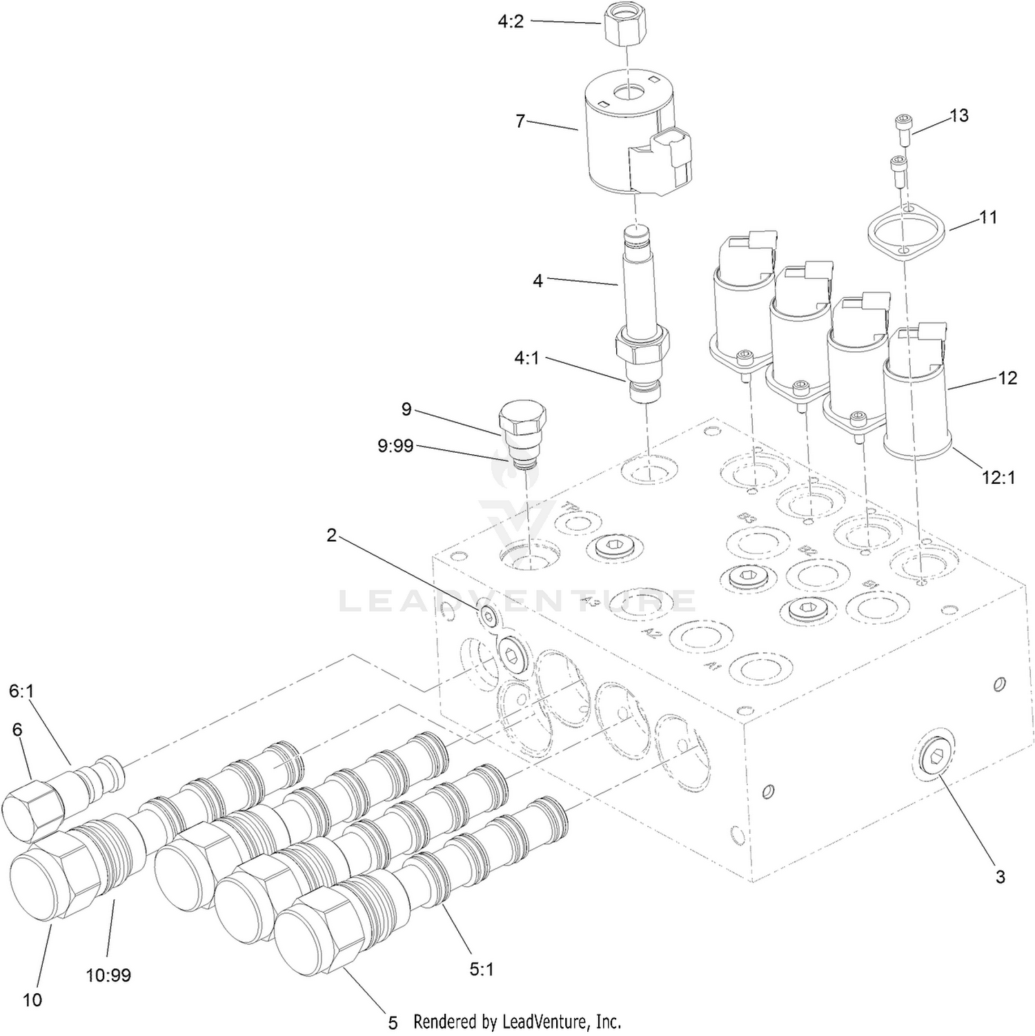 Cutter Control Manifold Assembly No. 134-4822