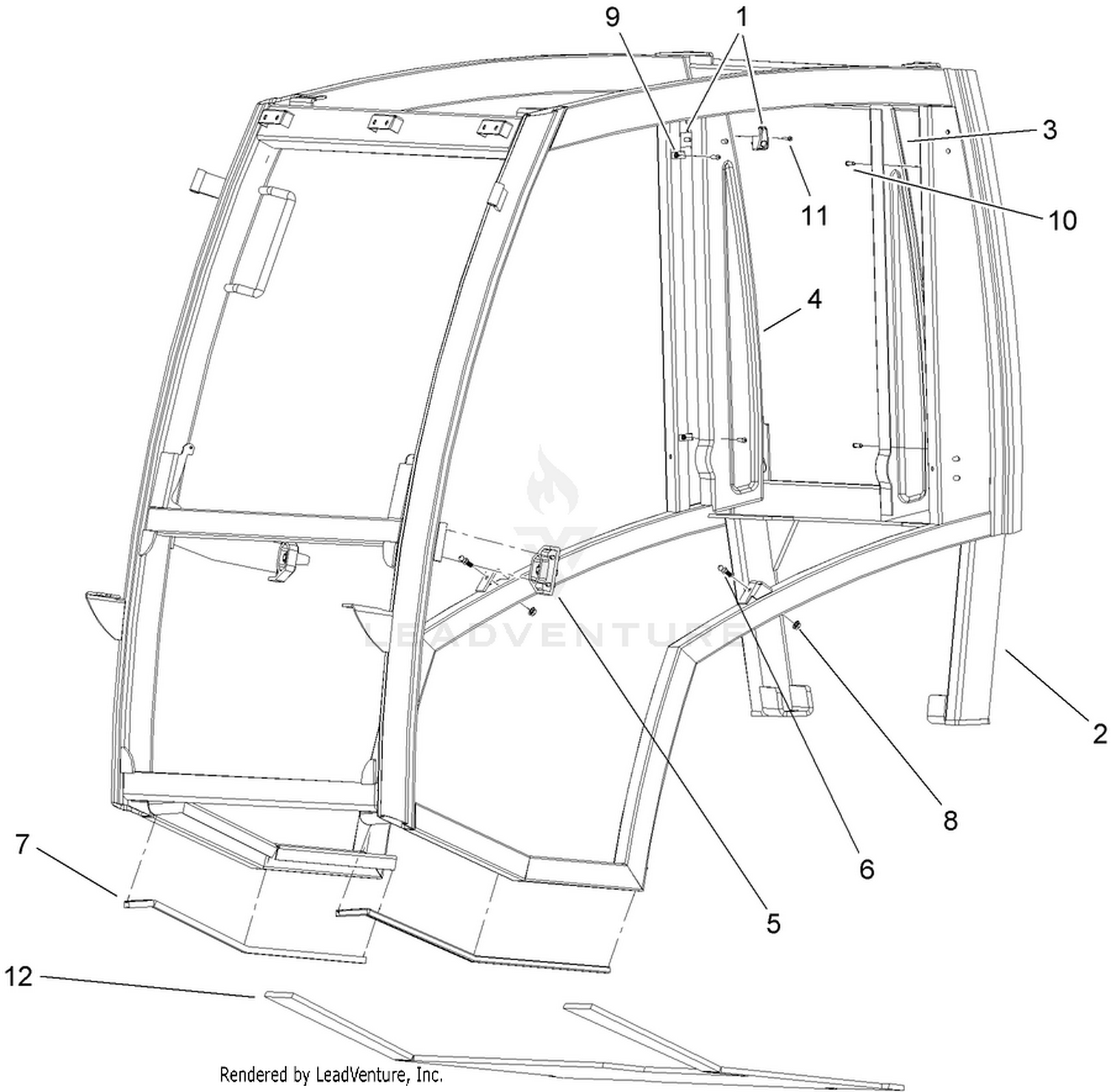Shielding Component  Cab Assembly