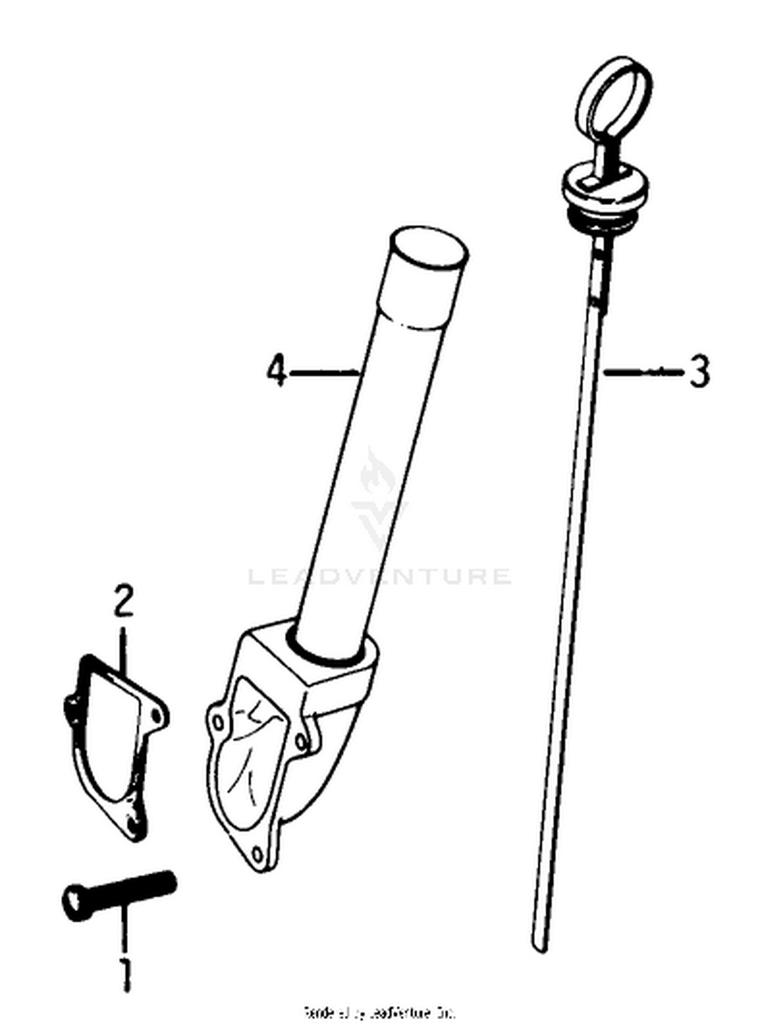 Dipstick-Engine Kohler Model No. K321s Spec. No. 60434 (continued)
