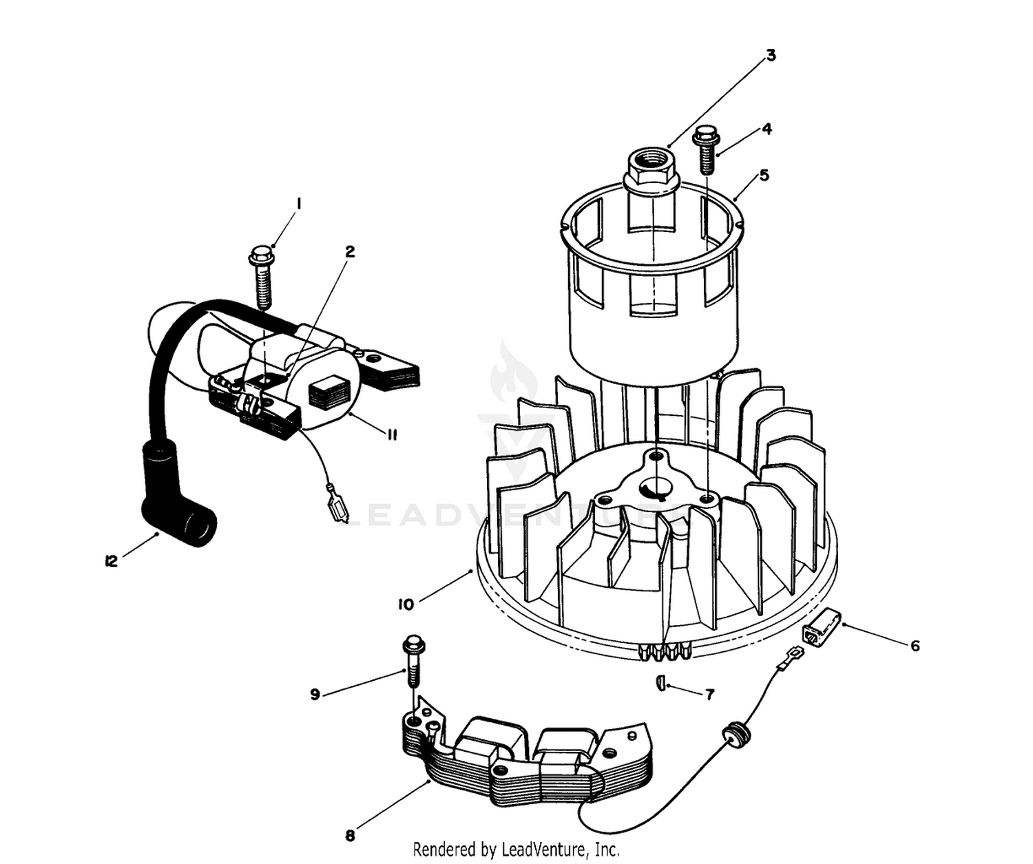Magneto  Flywheel Assembly (model No. Vmh7)