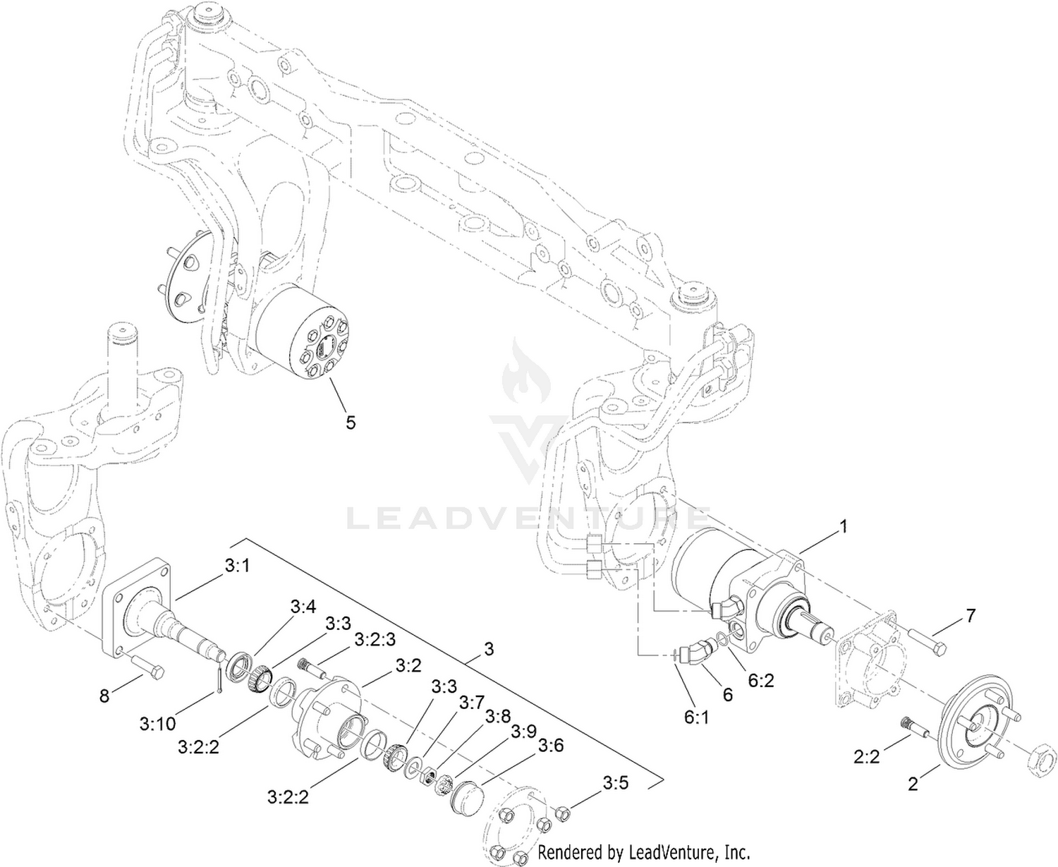 Wheel Motor and Spindle Assembly