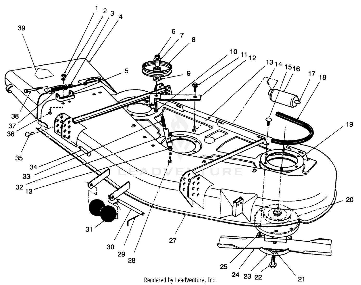 Deck  Spindle Assembly